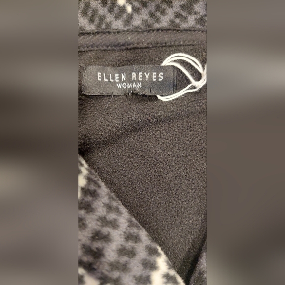 Plaid Women's Jacket - Black and White - Picture 9 of 13